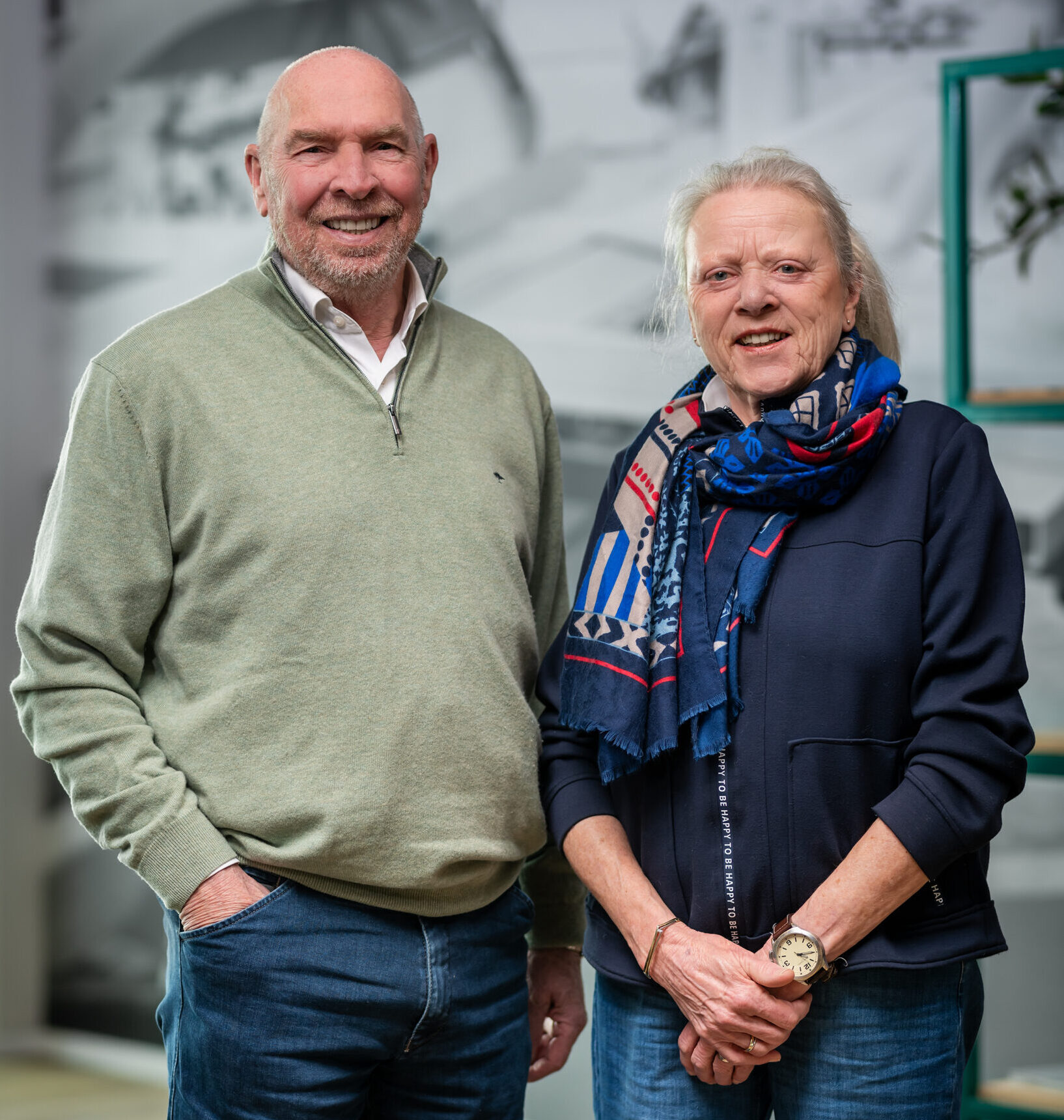 Ton Bonouvrié en Olga Wijnen, bestuursleden van Zuid&Zo
