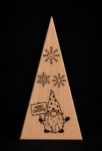 kerstboom borrelplank houtbranden workshop